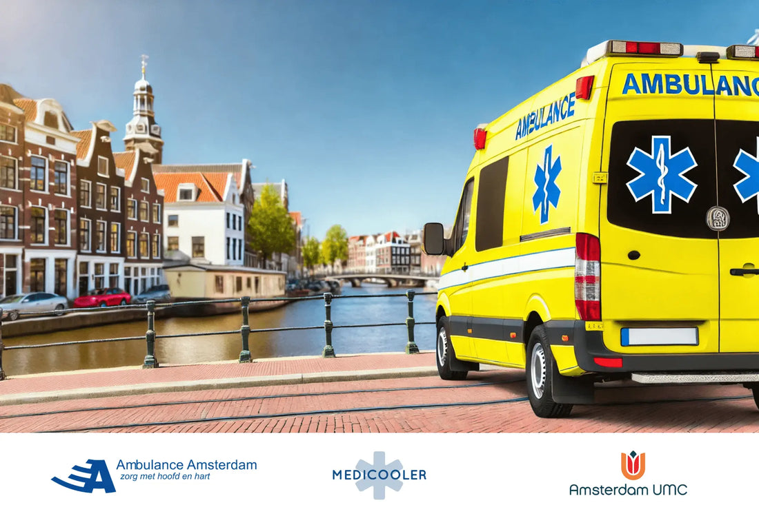 Ambulance Amsterdam und Amsterdam UMC verwenden den elektrischen Kühler MediCooler: Eine Revolution in der Patientensicherheit