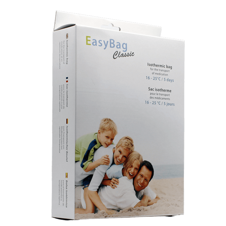 easybag classic packaging for transporting medication between 16 and 25°C