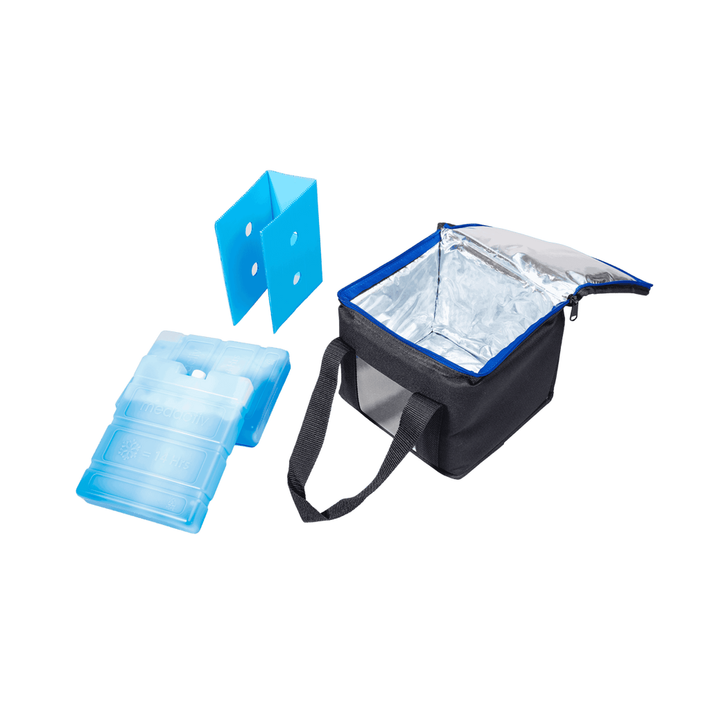 parts of the icool medicube medication cooling bag