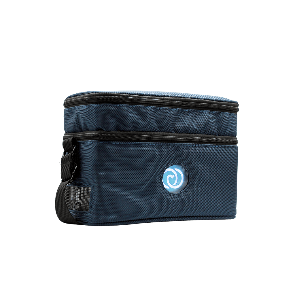 photo of the lifeinatravel shoulder bag, designed for the lifeinabox electric medication cool box