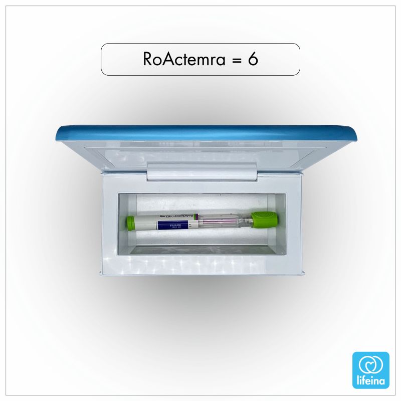 6 injections of RoActemra in a lifeinabox medication cool box