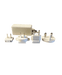 stekker van de lifeinabox met 4 reisadapters voor stopcontacten.